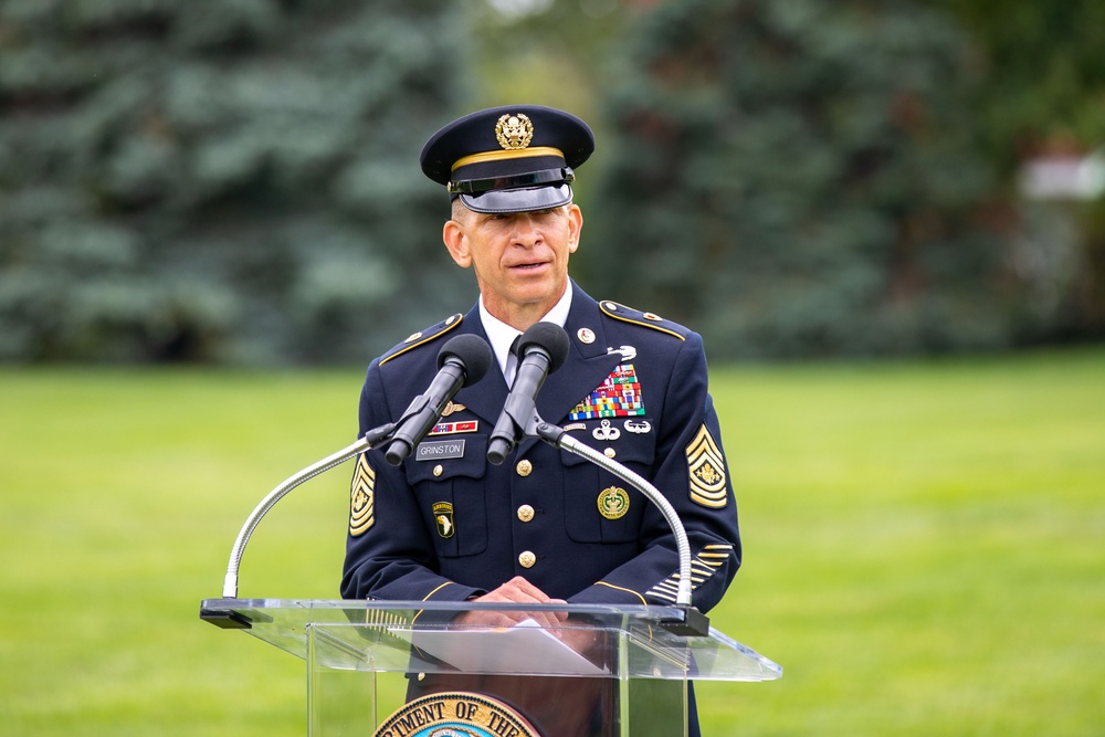 Change of Command for Gen. James C. McConville, the 40th Chief of Staff of the Army, and the Change of Responsibility for the 16th Sergeant Major of the Army, Michael A. Grinston