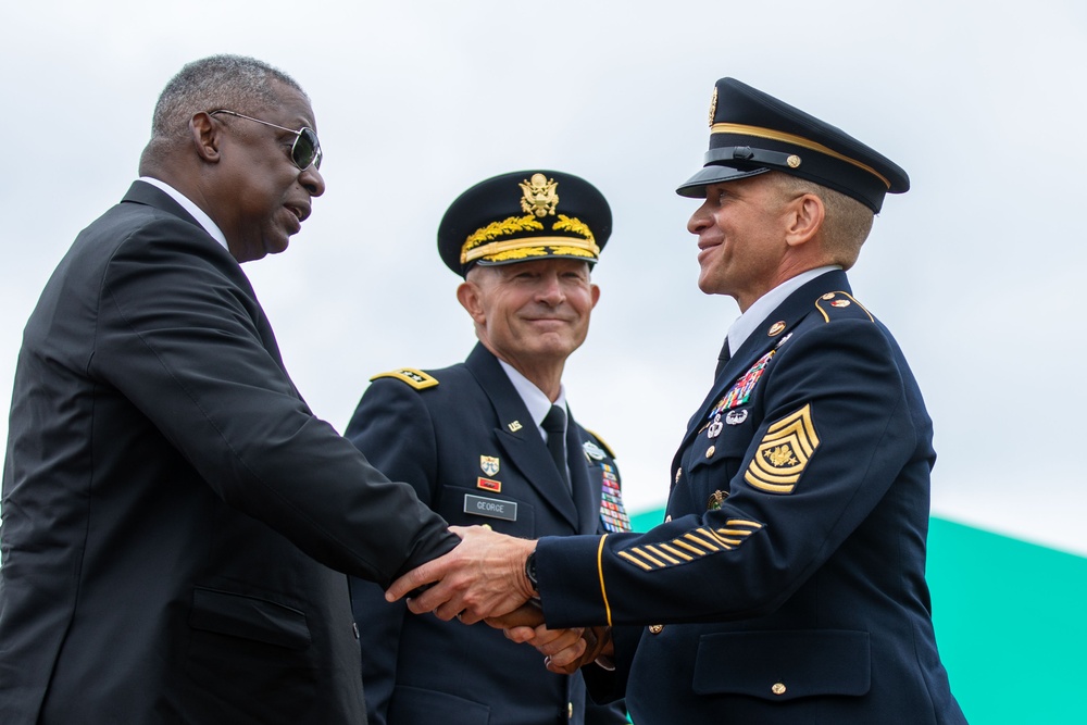 Change of Command for Gen. James C. McConville, the 40th Chief of Staff of the Army, and the Change of Responsibility for the 16th Sergeant Major of the Army, Michael A. Grinston