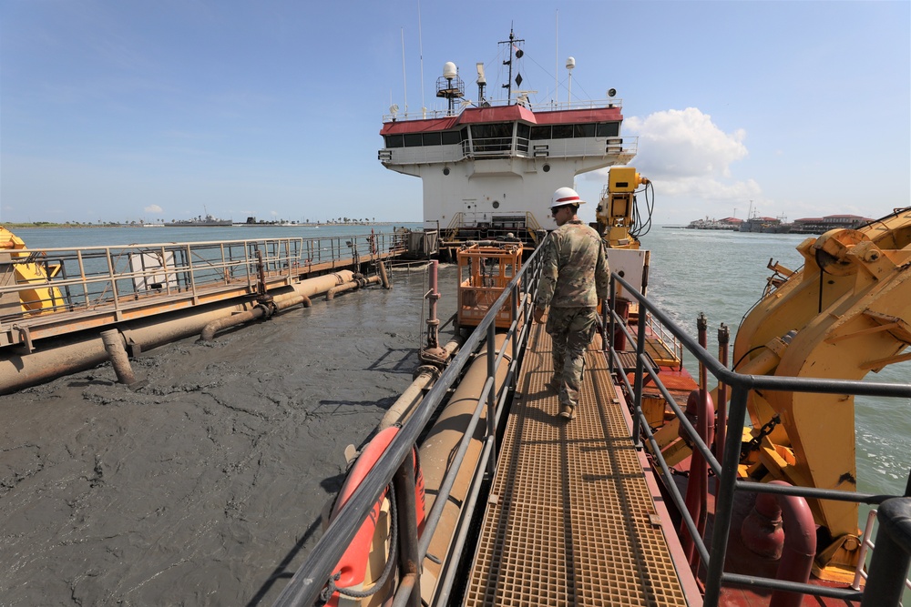 USACE tours Padre Island dredge