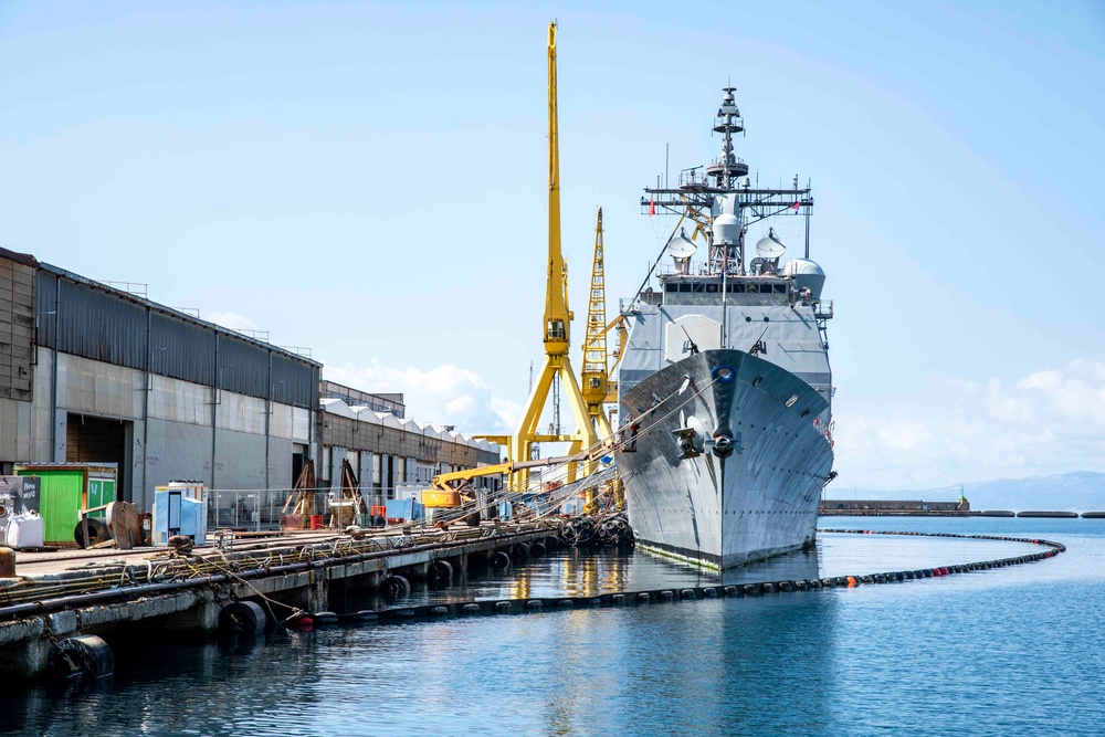 USS Normandy Mid-Deployment Voyage Repair Period in Rijeka, Croatia