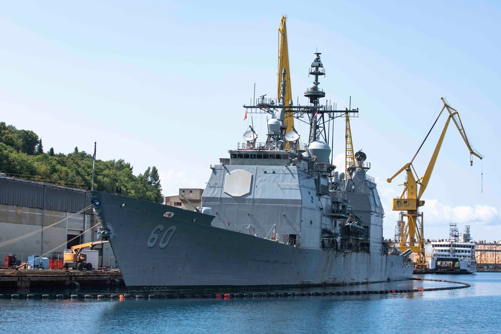 USS Normandy Mid-Deployment Voyage Repair Period in Rijeka, Croatia