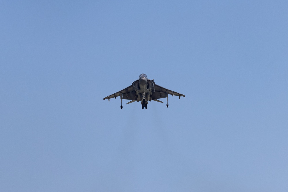 Marine Attack Squadron (VMA) 223 conducts field carrier-landing practice