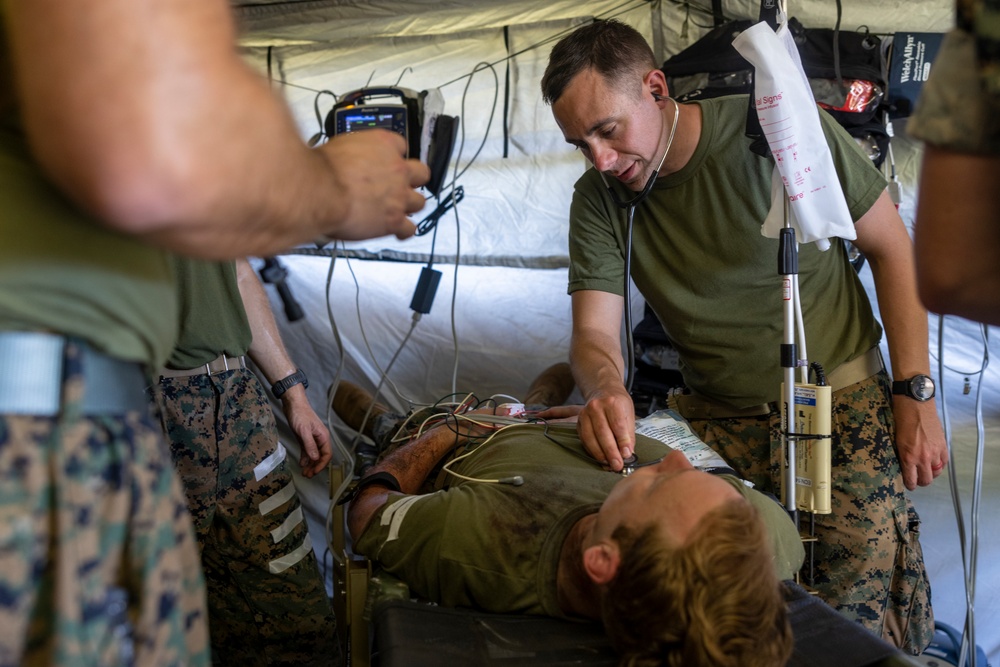 2nd Medical Battalion begins the 2023 Large Scale Exercise with a Mass Casualty Event