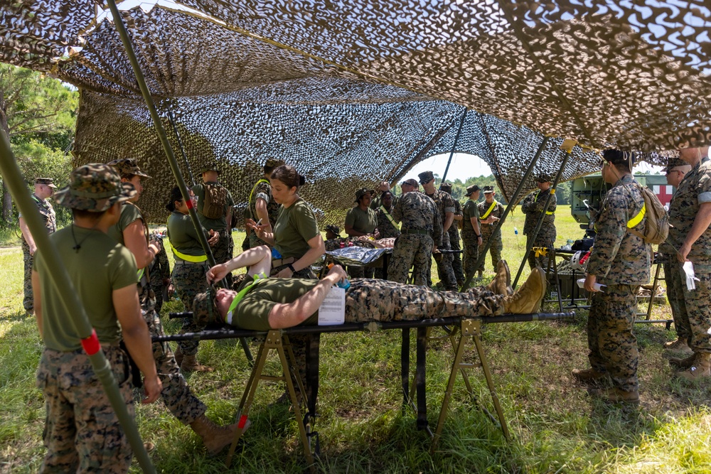 2nd Medical Battalion begins the 2023 Large Scale Exercise with a Mass Casualty Event