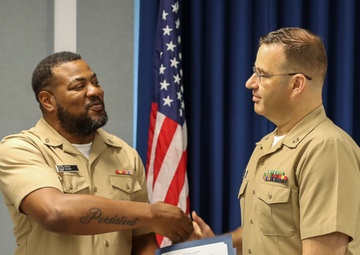 Navy Band Northeast Sailor Receives Frocking Ceremony