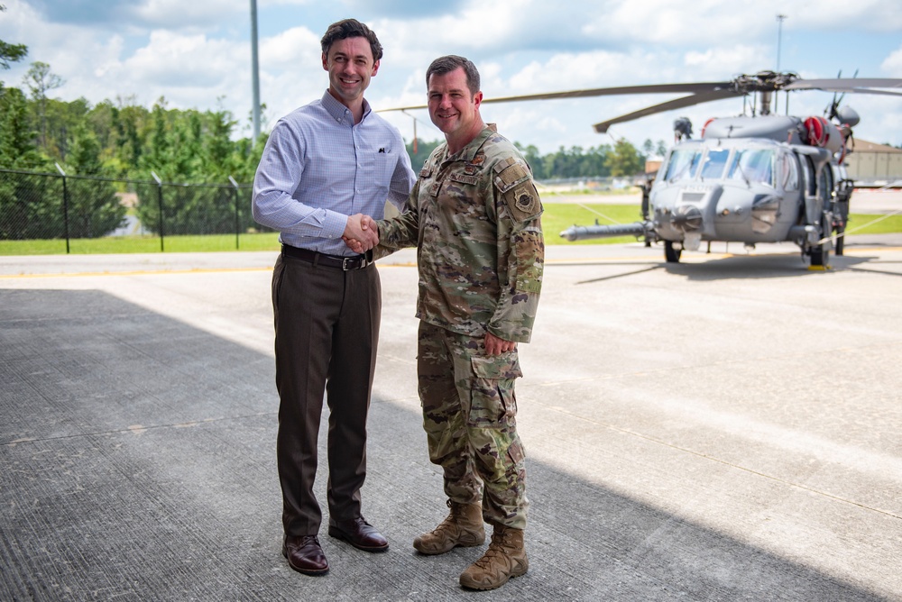 U.S. Senator Jon Ossoff visits Moody Air Force Base