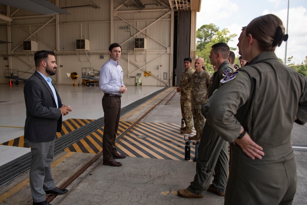 U.S. Senator Jon Ossoff visits Moody Air Force Base