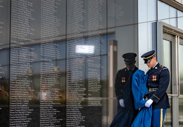 Unveiling ceremony of engraved name of Medal of Honor recipient Col. Paris Davis