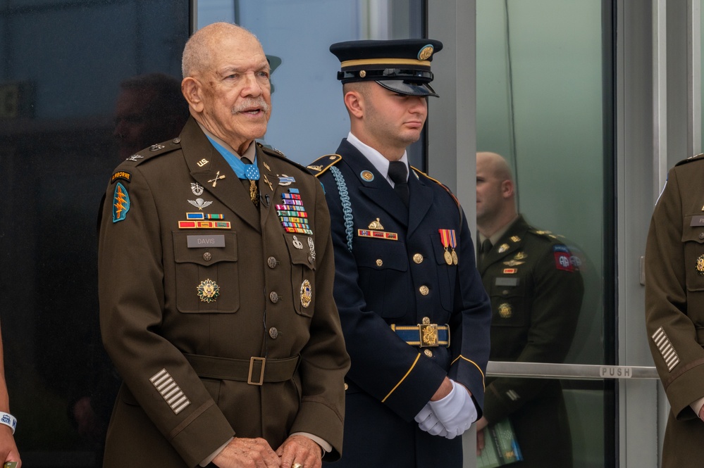 Unveiling ceremony of engraved name of Medal of Honor recipient Col. Paris Davis