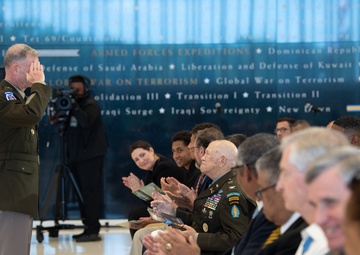 Unveiling ceremony of engraved name of Medal of Honor recipient Col. Paris Davis