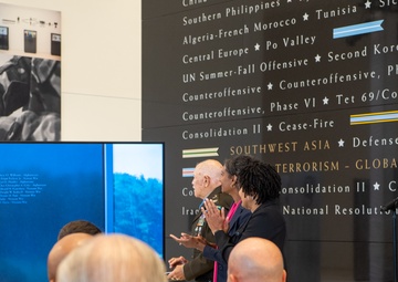 Unveiling ceremony of engraved name of Medal of Honor recipient Col. Paris Davis