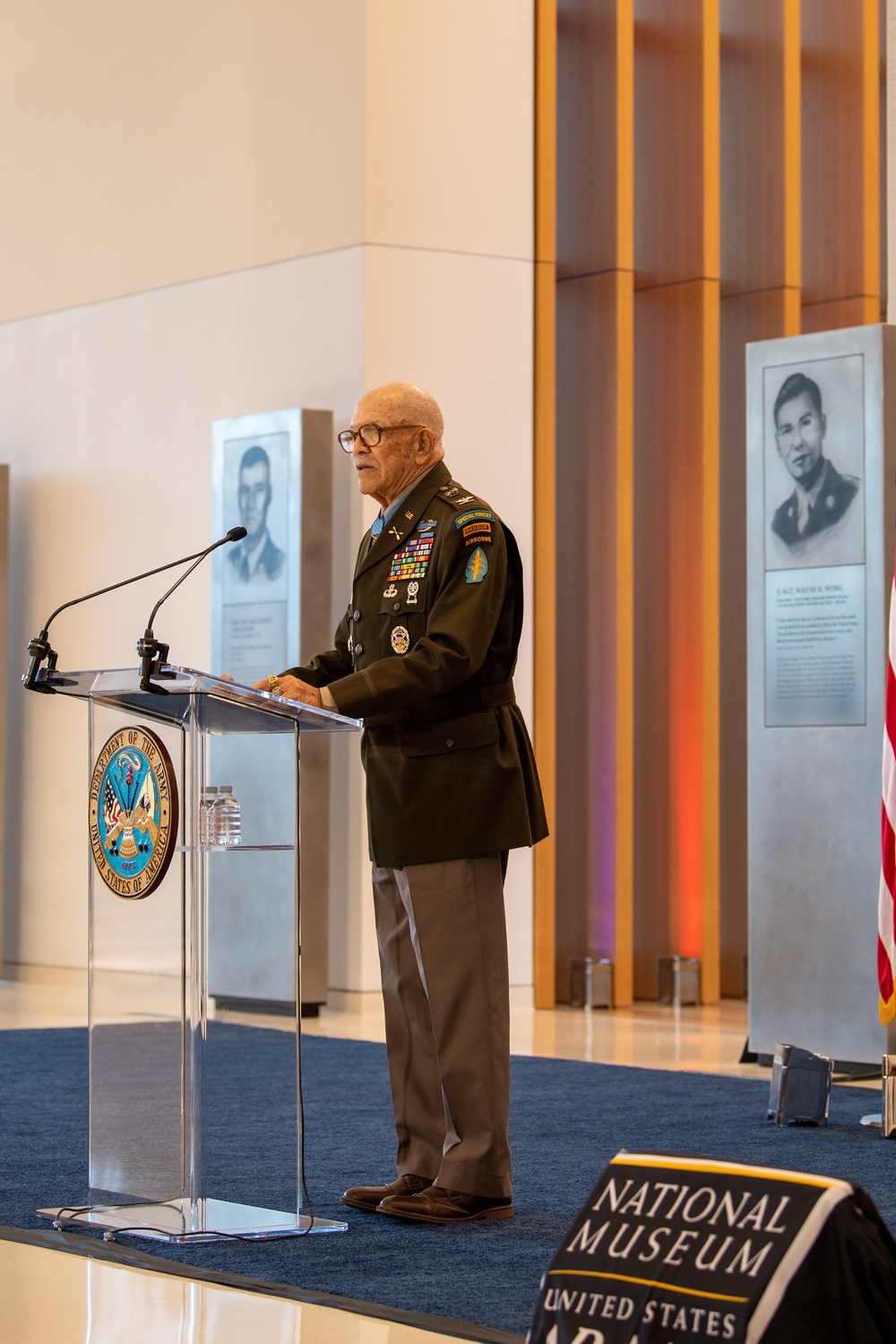 Unveiling ceremony of engraved name of Medal of Honor recipient Col. Paris Davis