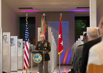 Unveiling ceremony of engraved name of Medal of Honor recipient Col. Paris Davis