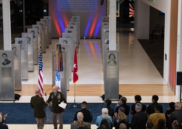 Unveiling ceremony of engraved name of Medal of Honor recipient Col. Paris Davis