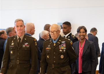 Unveiling ceremony of engraved name of Medal of Honor recipient Col. Paris Davis