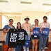 High School Students Show Off Coast Guard Apparel and Tote Bags at the League of United Latin American Citizens National Convention