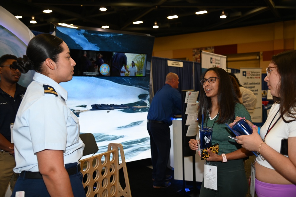 Members of the U.S. Coast Guard Workforce Recruit at the League of United Latin American Citizens National Convention