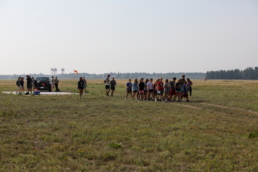 Minnesota National Guard Youth Camp Holds Military Aviation Flyover and Display on Camp Ripley