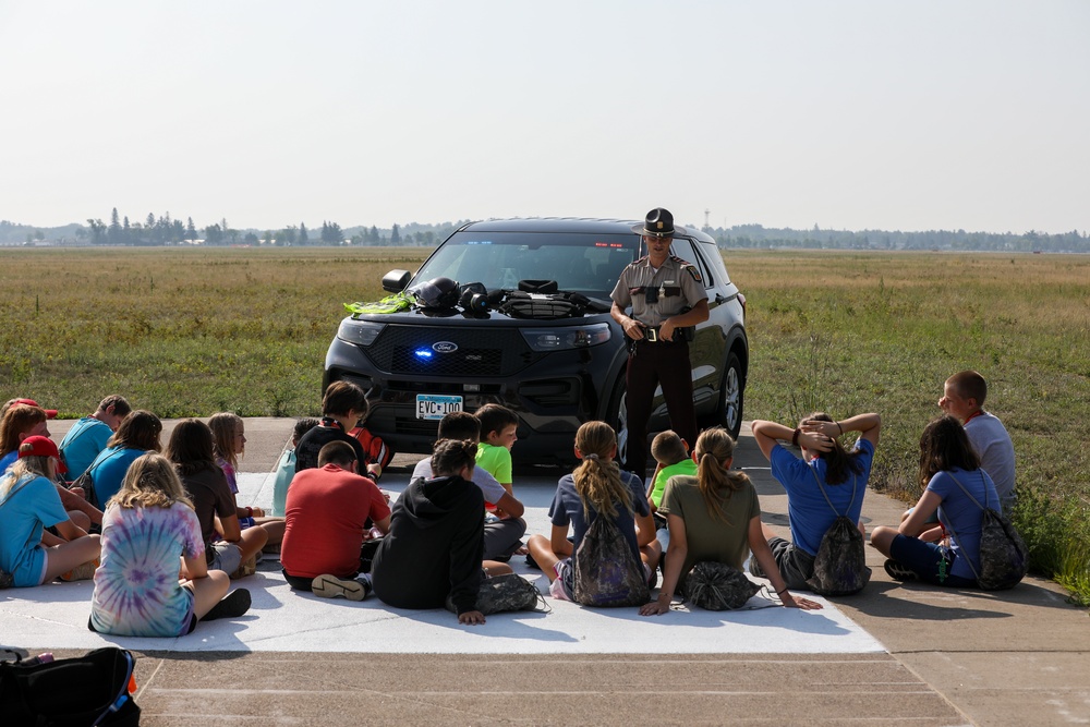 Minnesota National Guard Youth Camp Holds Military Aviation Flyover and Display on Camp Ripley