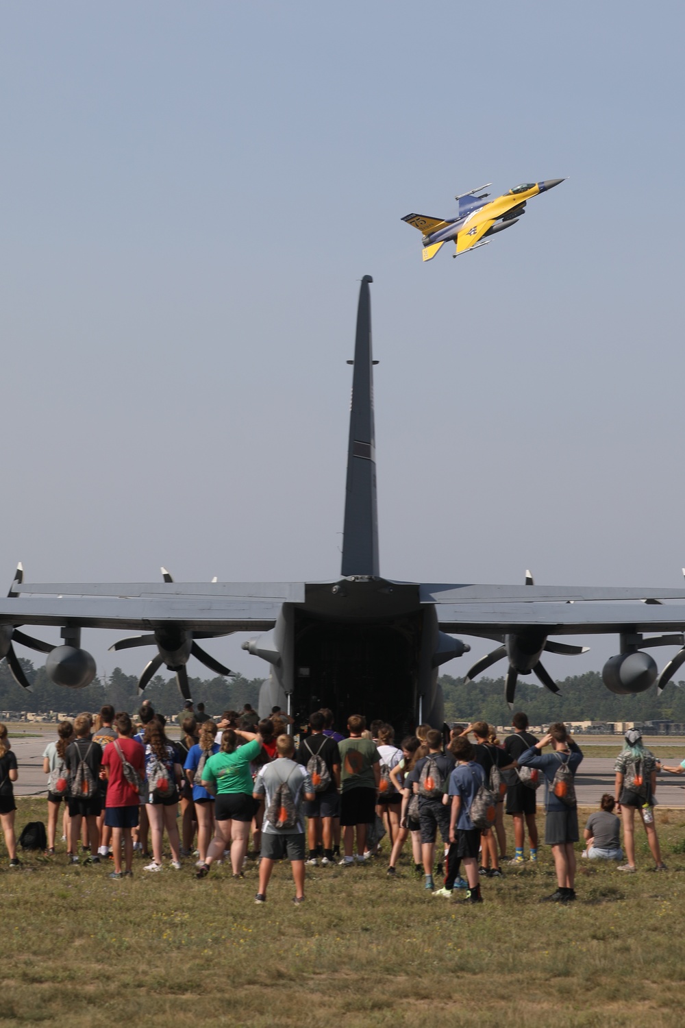 Minnesota National Guard Youth Camp Holds Military Aviation Flyover and Display on Camp Ripley