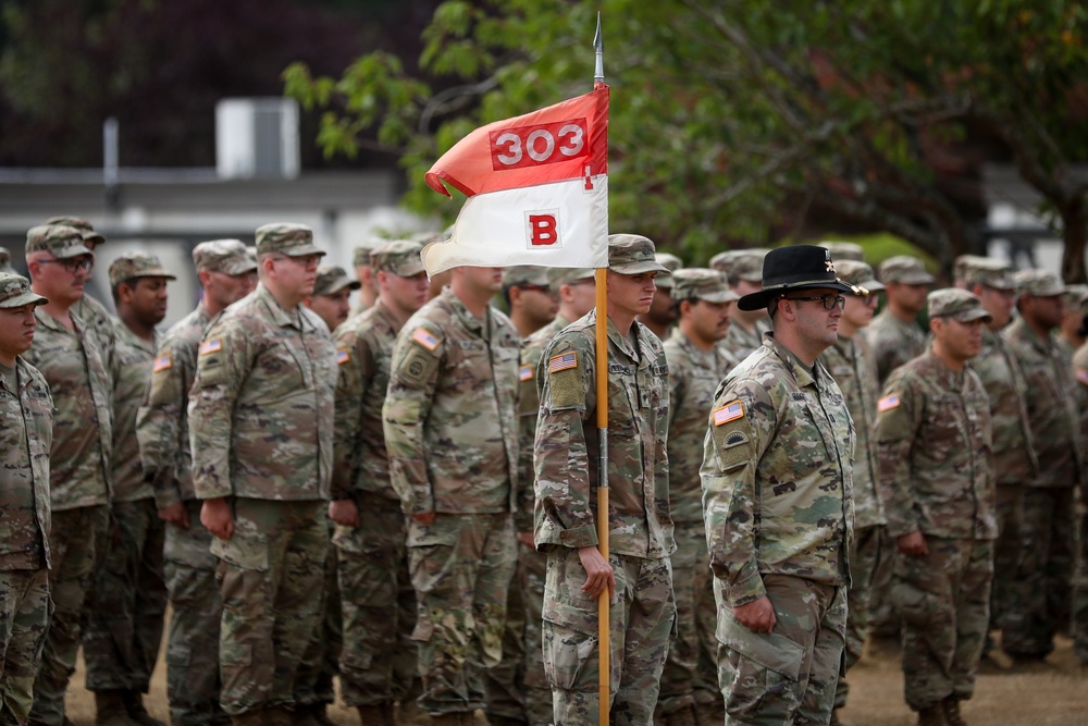 1st Squadron, 303rd Cavalry Regiment change of command