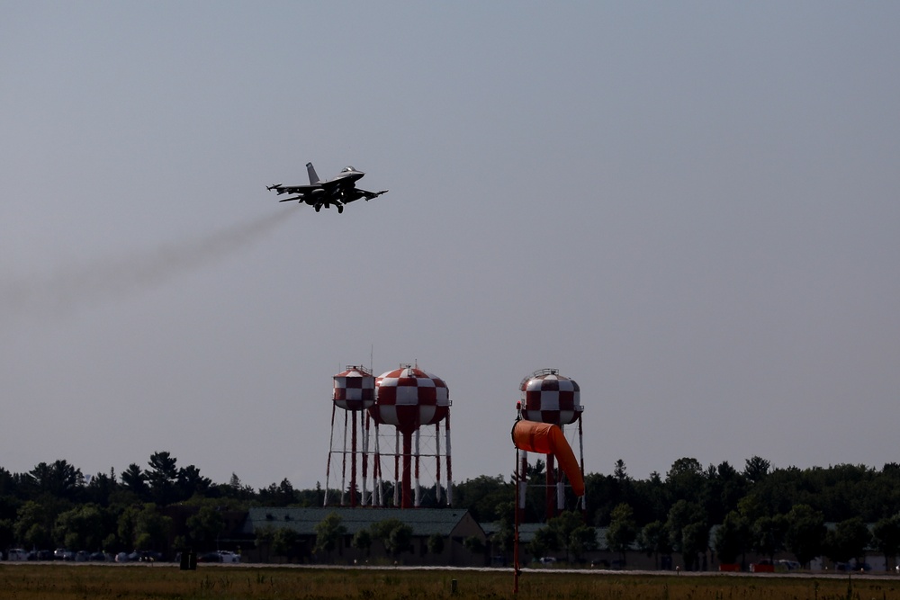 Minnesota National Guard Youth Camp Holds Military Aviation Flyover and Display on Camp Ripley