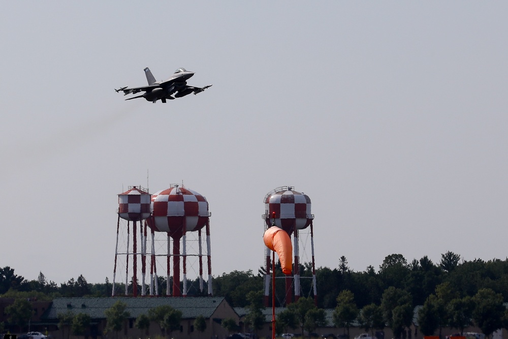 Minnesota National Guard Youth Camp Holds Military Aviation Flyover and Display on Camp Ripley