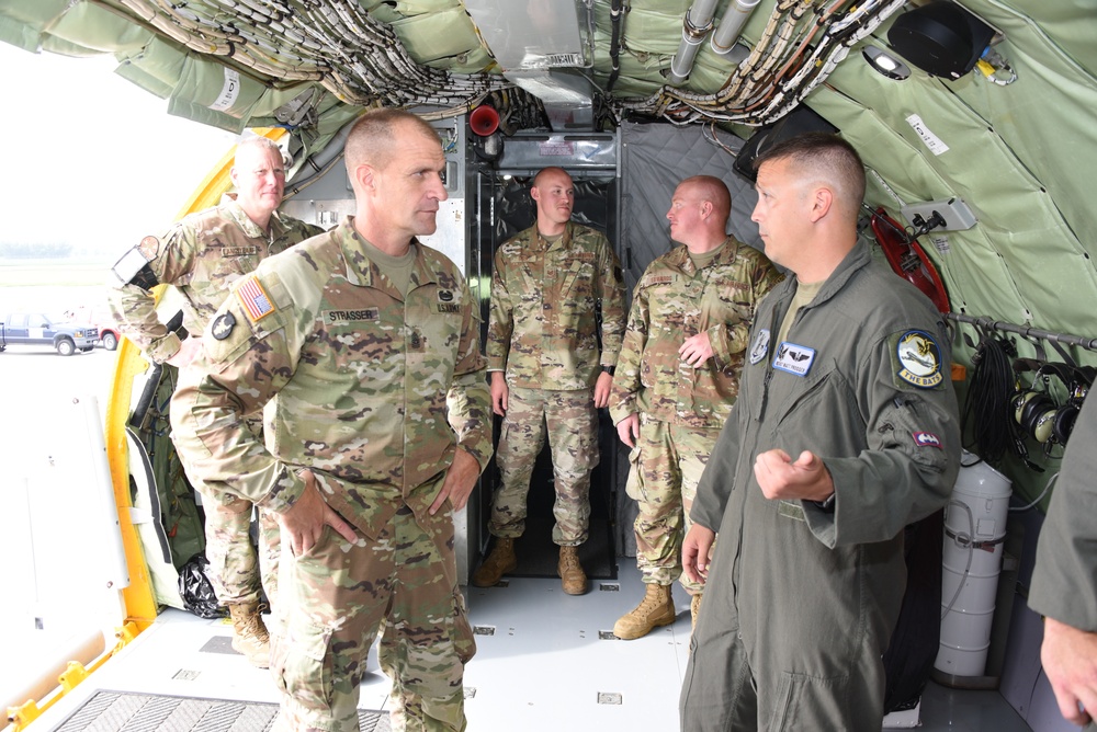 Iowa Command Sgt. Maj. Strasser visits Sioux City