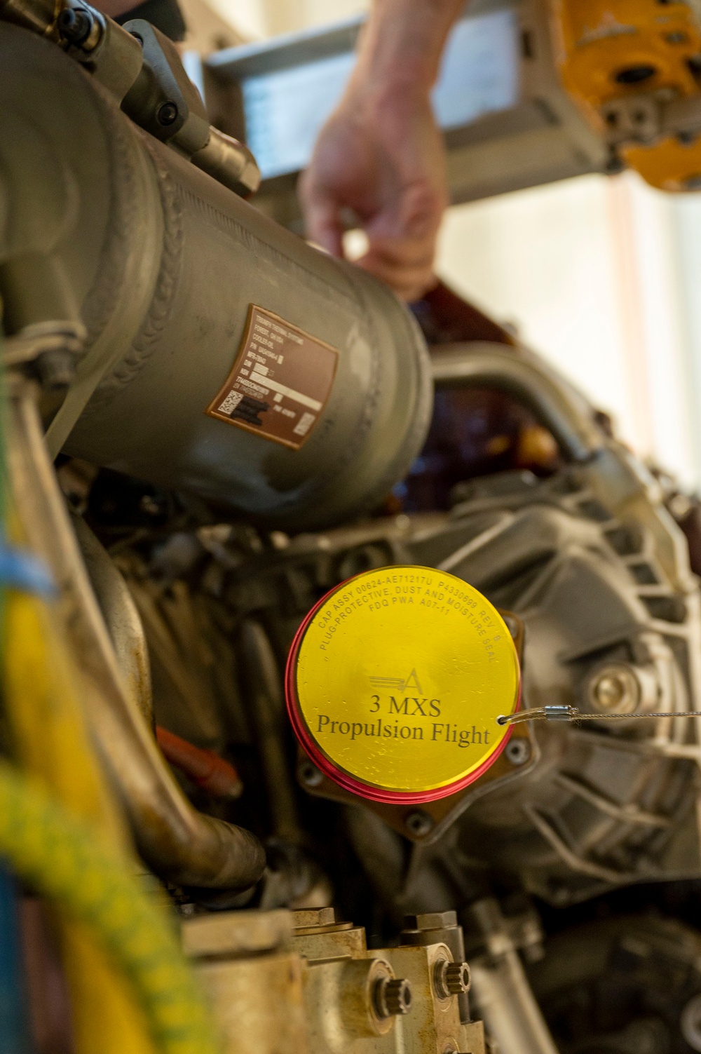 3rd MXS propulsion Airmen service F-22 Raptor engine