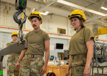 3rd MXS propulsion Airmen service F-22 Raptor engine