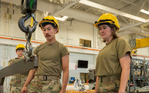 3rd MXS propulsion Airmen service F-22 Raptor engine