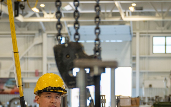3rd MXS propulsion Airmen service F-22 Raptor engine