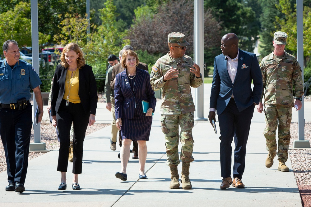 Colorado Springs Mayor Yemi Mobolade visits NORAD and USNORTHCOM headquaters