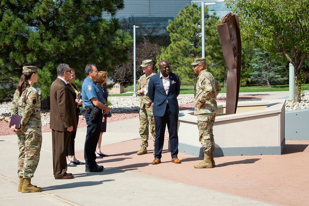 Colorado Springs Mayor Yemi Mobolade visits NORAD and USNORTHCOM headquaters