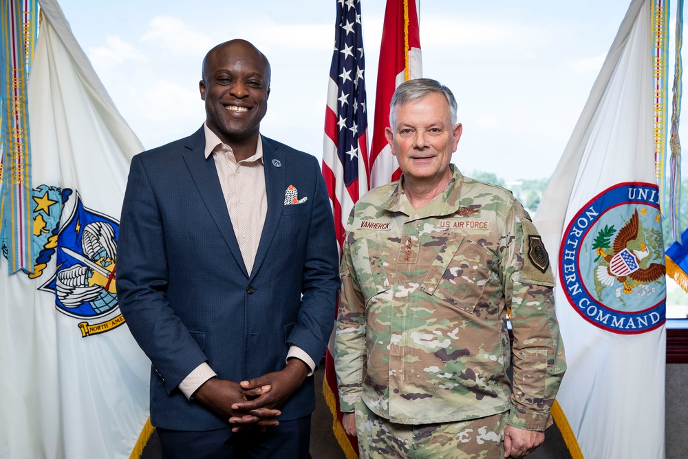 Colorado Springs Mayor Yemi Mobolade visits NORAD and USNORTHCOM headquaters