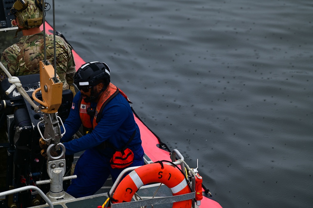 U.S. Coast Guard Cutter Forward  (WMEC 911) conducts training before getting underway in support of Op Nanook