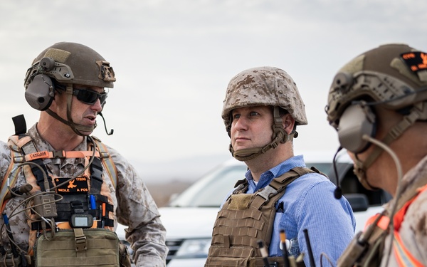 The Assistant Secretary of the Navy visits The Combat Center