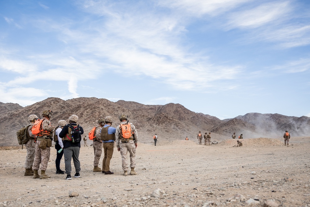 The Assistant Secretary of the Navy visits The Combat Center