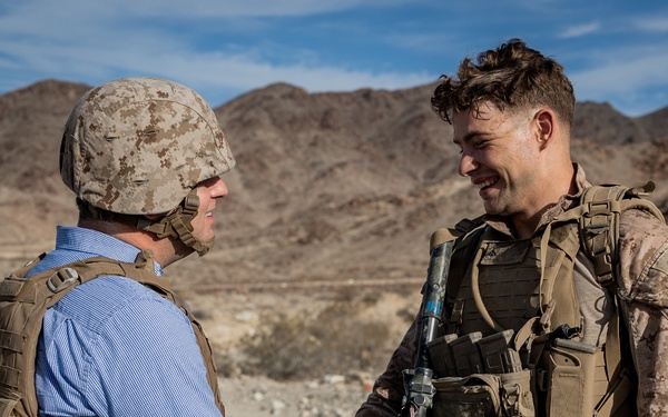 The Assistant Secretary of the Navy visits The Combat Center