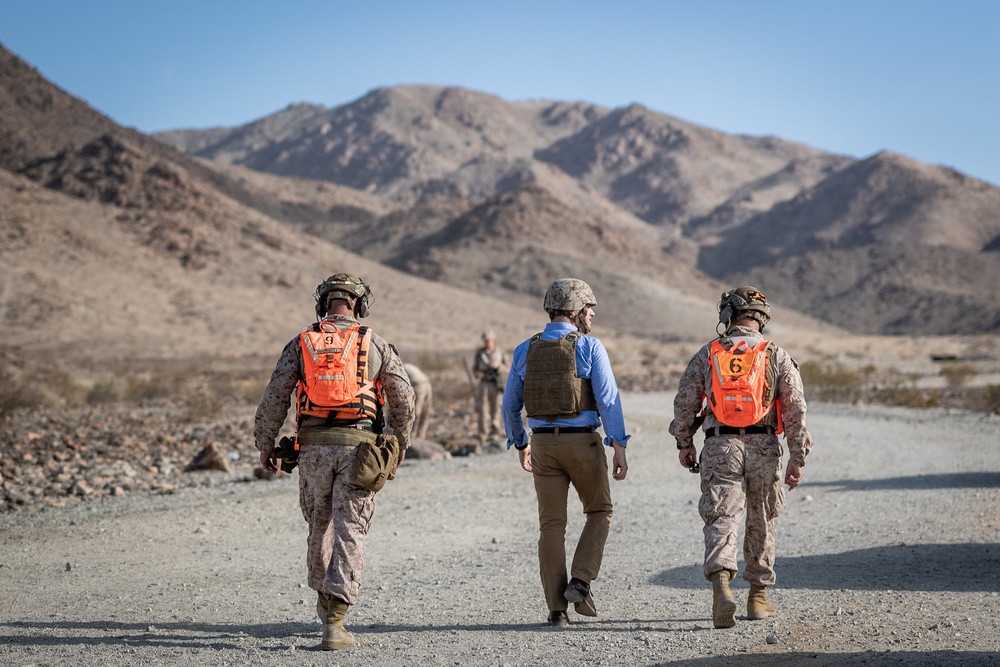 The Assistant Secretary of the Navy visits The Combat Center