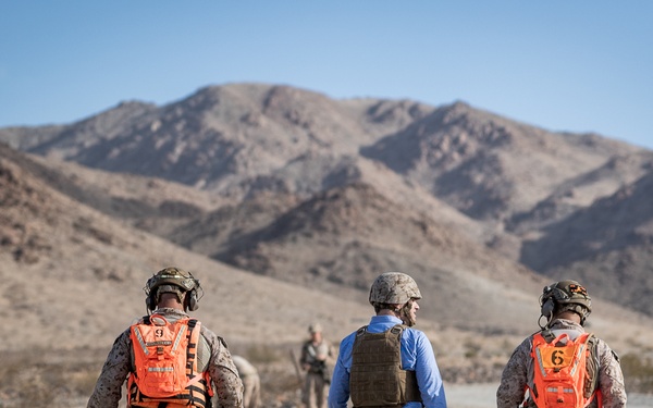 The Assistant Secretary of the Navy visits The Combat Center