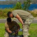 JTF-RH roving security and fire watch team members conduct SCBA training on Ford Island