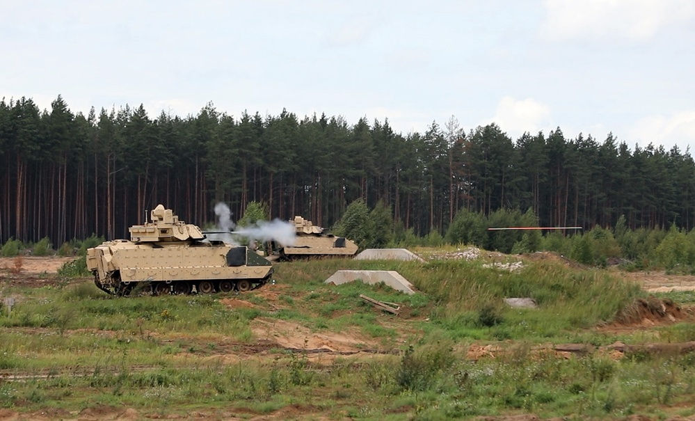 1-8 CAV conducts Bradley qualification at Pabrade Training Area, Lithuania