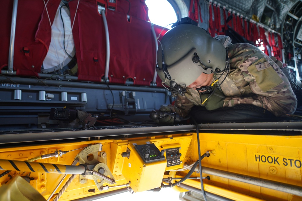 Hawaii Army National Guard provides water bucket support for wildfires on Maui