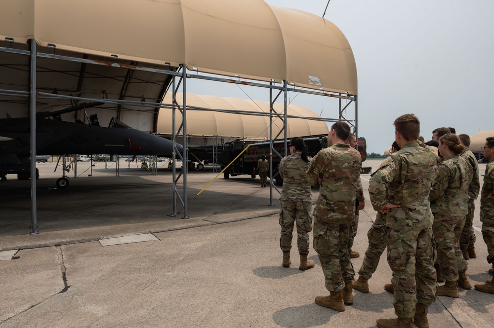 AFROTC cadets develop leadership during tour at SJAFB