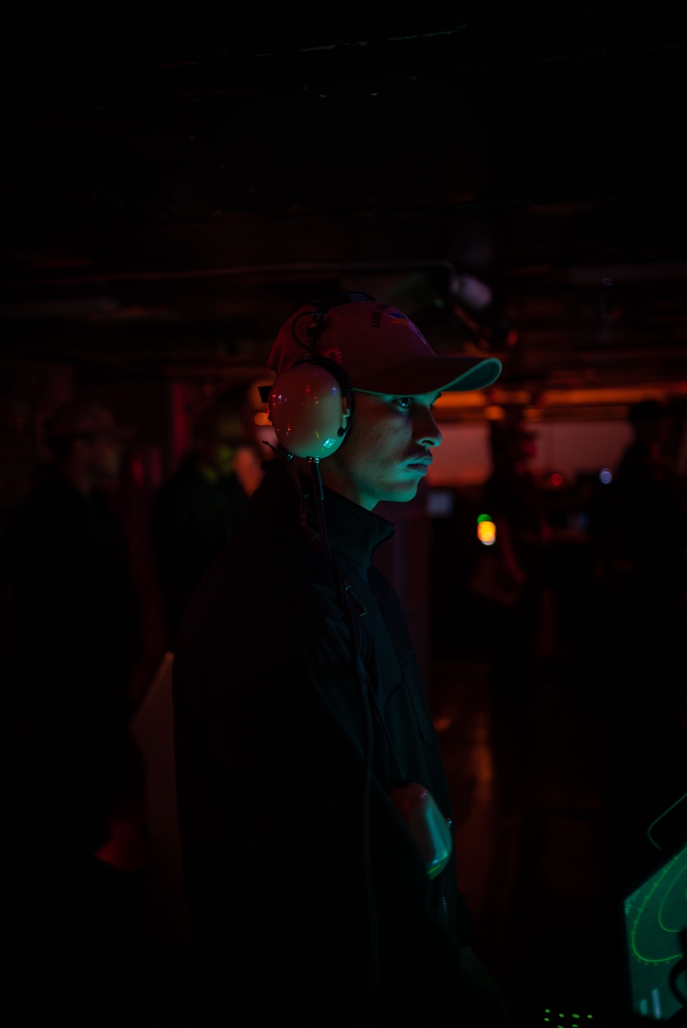 USS Carl Vinson (CVN 70) Sailor Stands Watch On The Bridge