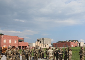 Officer candidates receive safety brief before extraction