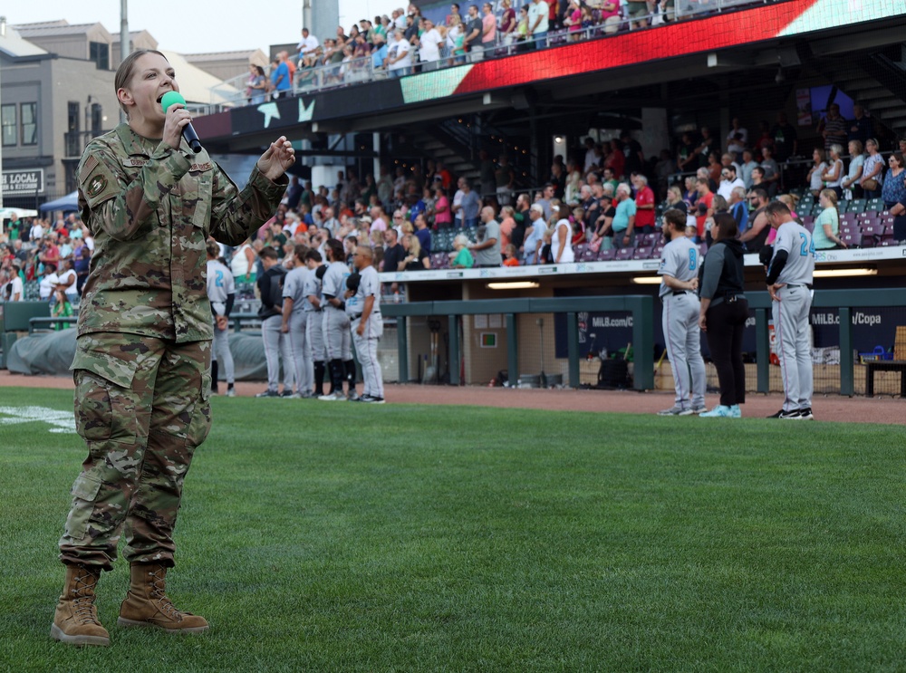 DVIDS Images 445th AW takes part in opening of Dayton Dragons game