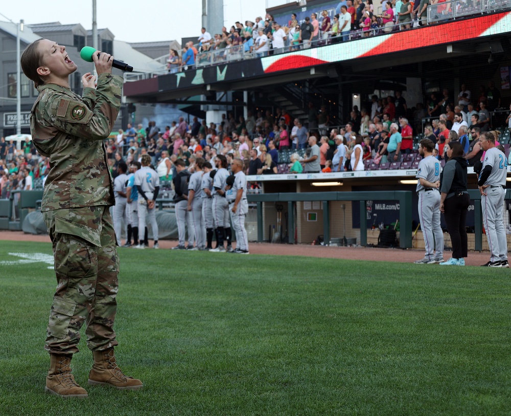 DVIDS Images 445th AW takes part in opening of Dayton Dragons game