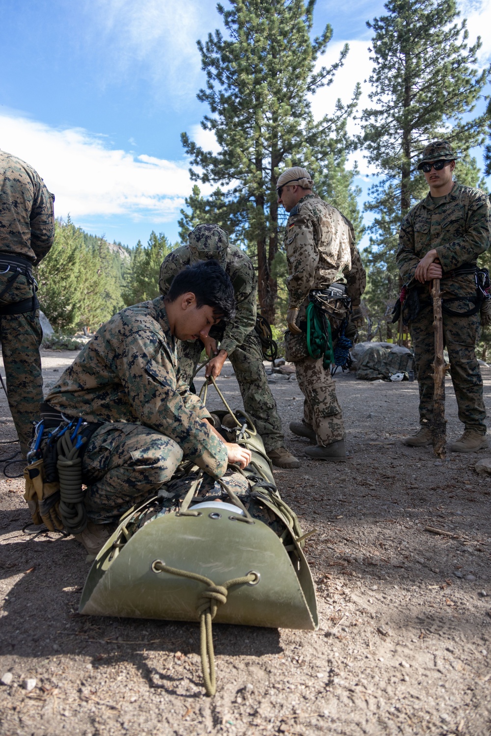 Mountain Medicine 1-23 practice raising and lowering sked’s